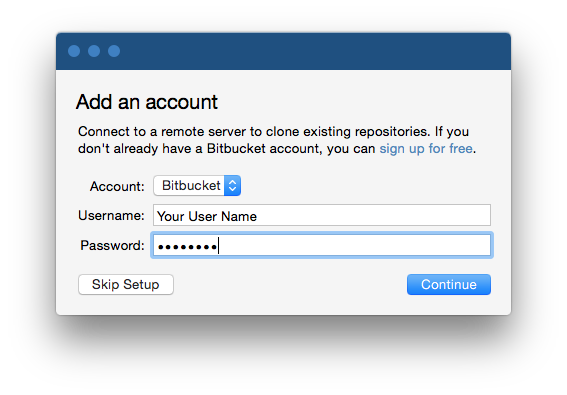 Create a repository on bitbucket